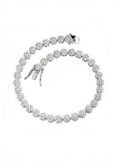 Flower bracelet tennis Moissanita